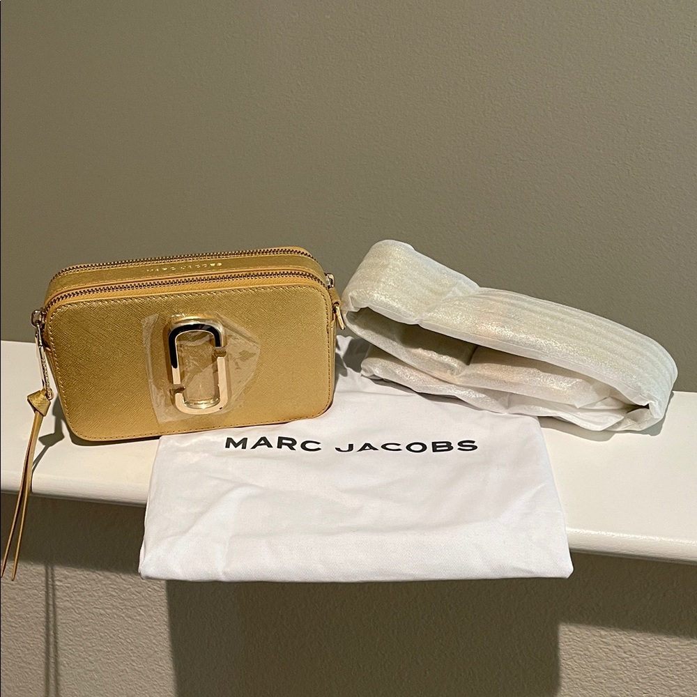 Marc Jacobs Gold Crossbody Bag